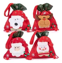 Comprar 4ps Sacos Natal Sacos Doces Com Cordão Sacos Presentes Natal