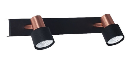 Aplique 2 Luces Boa Cobre Con Led Incluida Calidad Premium Luz Desing