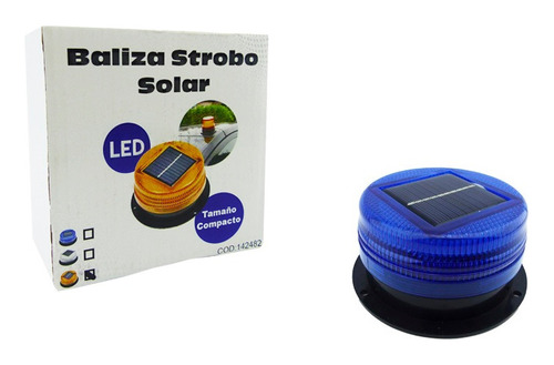 Baliza Led Solar Estrobo Con Iman Auto Camion Maquinas