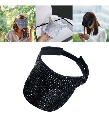 Sombrero Para El Sol Con Visera De Diamantes De Imitación