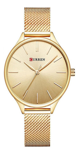Reloj Para Mujer Curren Curren Chronograph Kreb7318 Dorado