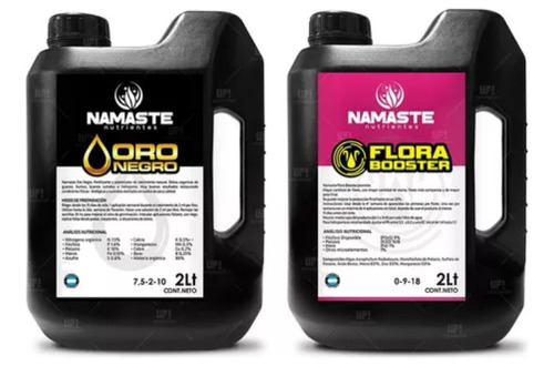 Namaste Oro Negro + Booster Flora X 2 Lts - Horus Grow -