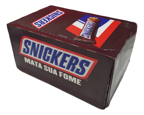 Chocolate Snickers Caixa Display 900 Gr - 20 Unidades De 45g