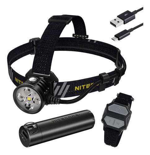 Lampara Faro De Cabeza Led Nitecore Hu60 1600lm Rec Usb Zoom