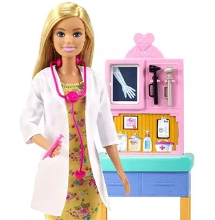 Muñeca Barbie Pediatra Ortopedista Medica Doctora Gtn51