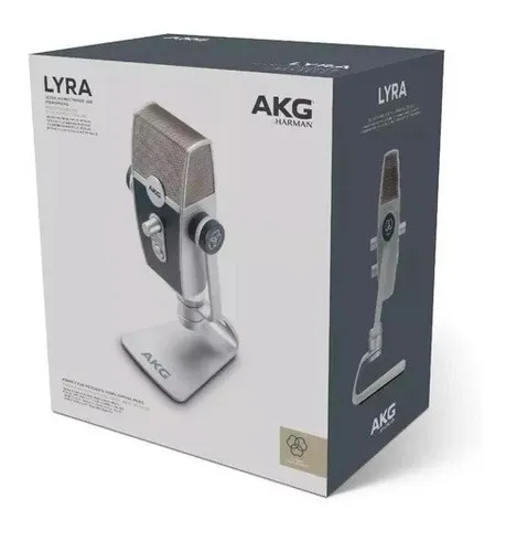 Microfono Condenser Akg Lyra C44 Usb Ultra Multipatron 18c