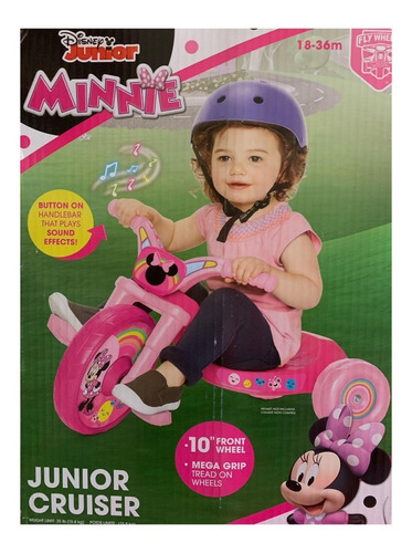 Minnie Mouse Fly Wheels Junior Trike Con Sonidos, De 10 Inch