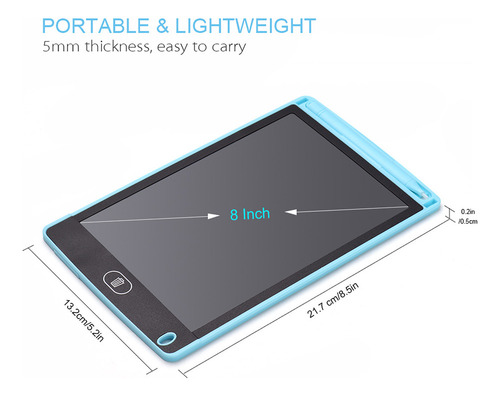 A Tableta De Escritura Portátil De 8 Pantallas Lcd Con
