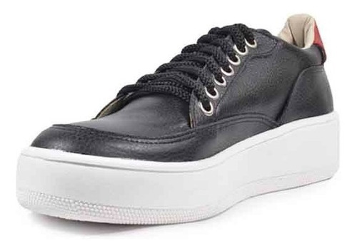 Imagen 4 de 8 de Zapatillas De Mujer De Cuero Cordones Argos - Ferraro