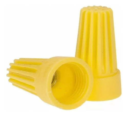 Conector Torção Emenda Cabos Amarelo 2,5 A 10 Mm - 500 Pçs