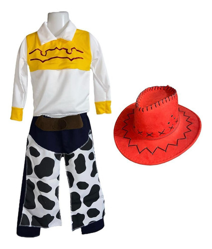Disfraz Clásico De Jessie Toy Story Para Niñas Con Sombrero