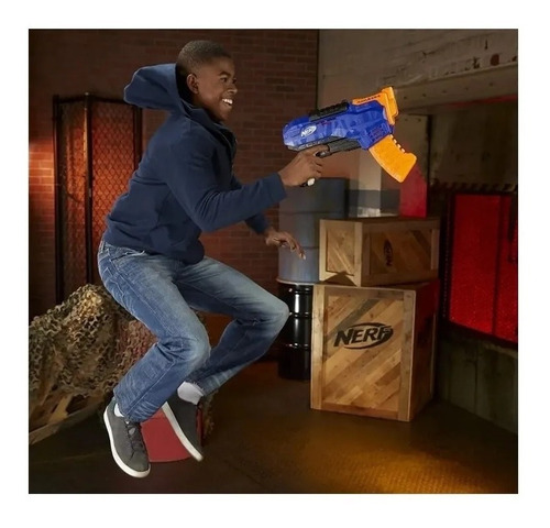 Pistola Lanzador Nerf Elite Rukkus Ics-8 +40 Dardos