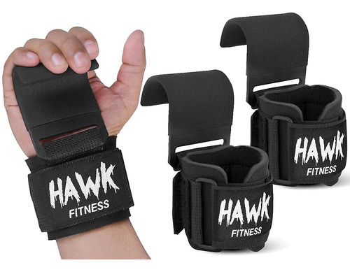 Hawk Sports Ganchos De Levantamiento De Pesas Con Correas D.