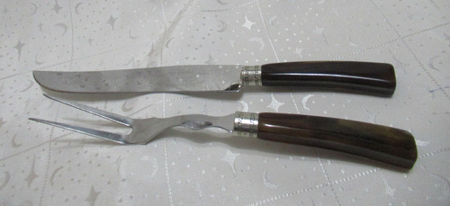Set Tenedor Y Cuchillo De Trinchar Marmick Sheffield England