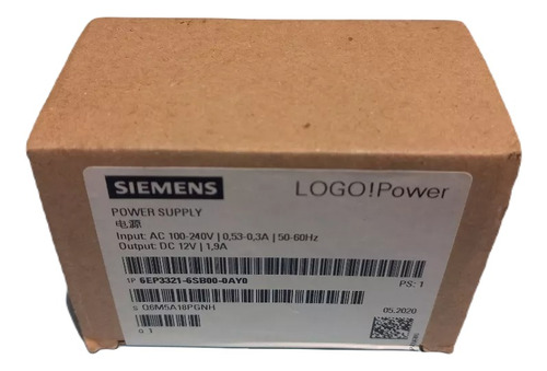 Siemens Fuente De Poder 6ep3321-6sb00-0 Para Plc Logo Series