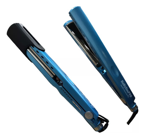 Planchita De Pelo Babylisspro 9091 Nano Titanium Xl Titanium Celeste 220v Celeste