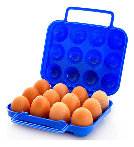 Contenedor Portátil De Plástico Para 12 Huevos Para Acampar