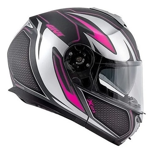 Capacete Givi X21 Shiver Prata/ Fuchsia Cor pink titanium Tamanho do capacete 57-58 M