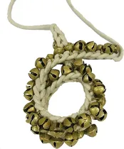 Comprar Bailando Ghungroo Kathak Campanas Tobilleras Blancas Suaves 
