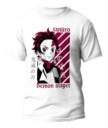 Polera Anime Tanjiro Kimetsu No Yaiba Demon Slayer