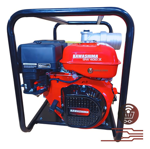 Motobomba Gasolina Alta Vazão Gw400a 9hp 4t Kawashima