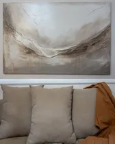 Comprar Cuadro Abstracto On Modo Japandi 80x120 Cm Artesanal