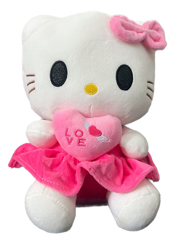 Peluche Hello Kitty Con Corazón Kawaii Para Regalo