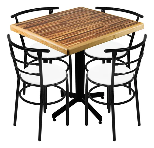 comprar Mesa Con 4 Sillas Comedor Restaurante Cafetería Bar