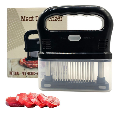 Ablandador De Carne Tenderizador Manual Con 48 Agujas Acero