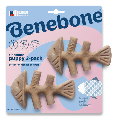 Juguete Masticable Para Perros Benebone Puppy Fishbone, Más