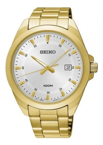 Relógio Masculino Seiko Sur212b1 S1kx Analógico Dourado
