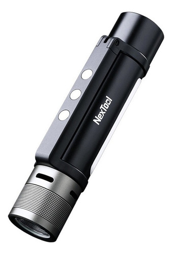 Linterna Nextool 6 en 1 con luz táctica recargable, color de luz: negro