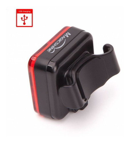 Imagen 2 de 10 de Luz Trasera Multifuncion 60 Lumenes Bici Casco Running Cuota