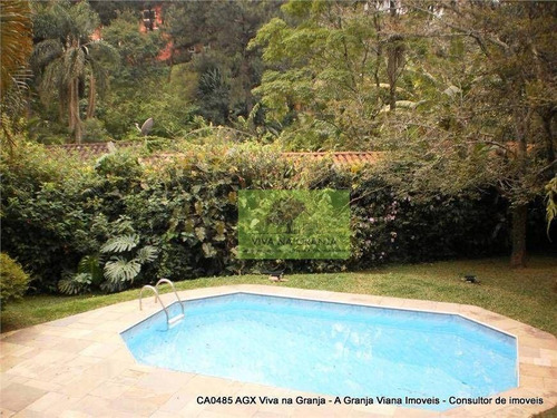 Imagem 11 de 30 de Projeto Aconchegante Que Une A Natureza E O Conforto, Fazendinha, Granja Viana, Ca0485 Agv - Ca0485