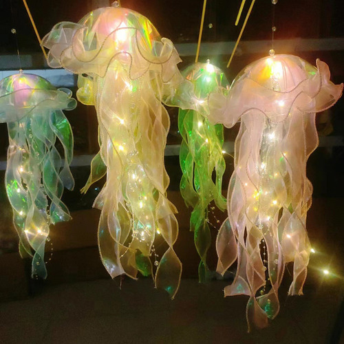 Batería Con Botón De Luz Nocturna Jellyfish Atmosphere