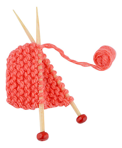 Modelo De Suéter Tejido Para Casa De Muñecas A Escala Rojo