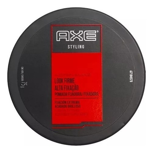 Cera Pomada Fijadora Axe Adrenaline Styling Look Firme 75 Gra