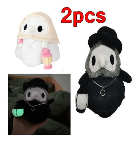 2pcsglowing Linterna Plague Pico Doctor Peluche