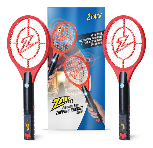 Zap It Bug Zapper - Raqueta Mata Mosquitos Recargable De 400