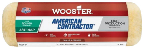 Wooster Brush R564 9 Inch American Contractor 3/4 Inch Nap