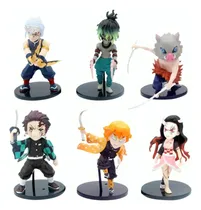 Comprar Set Demon Slayer Tanjiro Nesuko Zenitsu Inosuke Uzui Gyutaro
