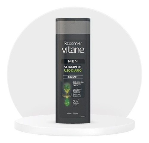 Shampoo Sin Sal Caballeros Vitane Uso Diario 400ml