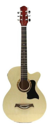Guitarra Electroacústica Femmto 38in natural diapason Arce para diestros con Equalizador y accesorios