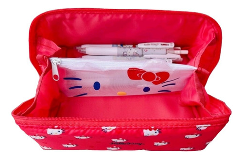 Estuche,cosmetiquero Kawaii Gran Capacidad Anime-hello Kitty