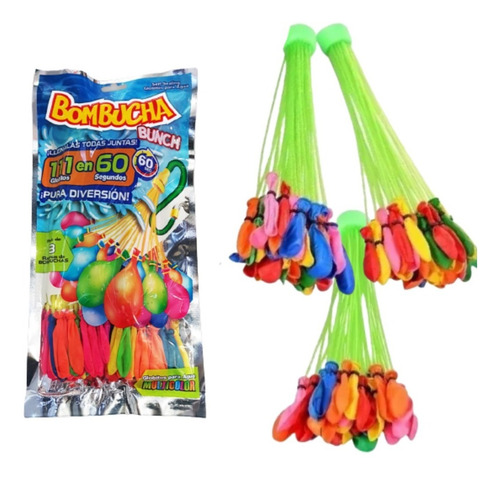 Imagen 2 de 10 de Bunch Balloon Bombucha Globitos Para Agua X 111 Bombitas