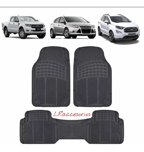 Cubre Alfombra Auto Goma Pesada P/ford Ecosport Focus Ranger