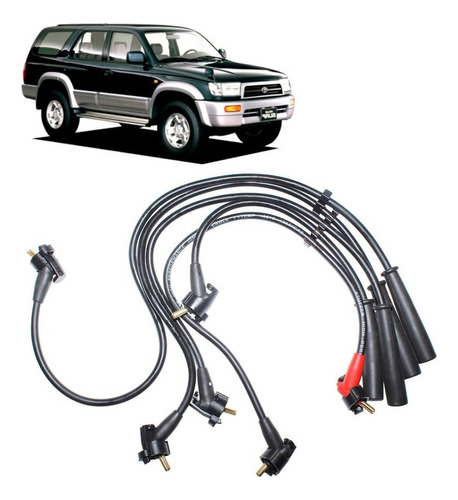 Juego Cable Bujia Para Toyota Hilux 2.4 22re Rn85/90 1993-97