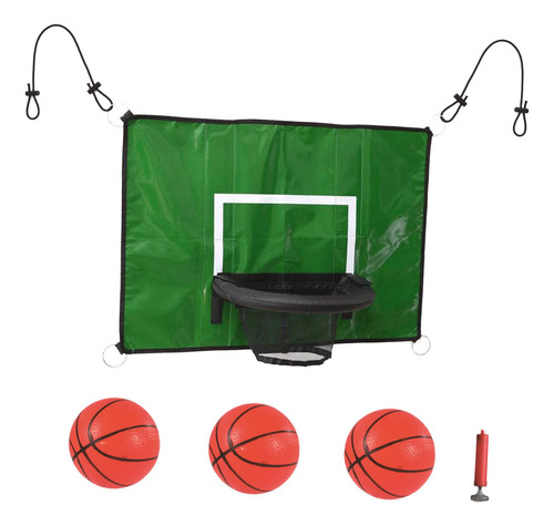 Kit De Portería De Aro De Baloncesto De Trampolín Con Mini