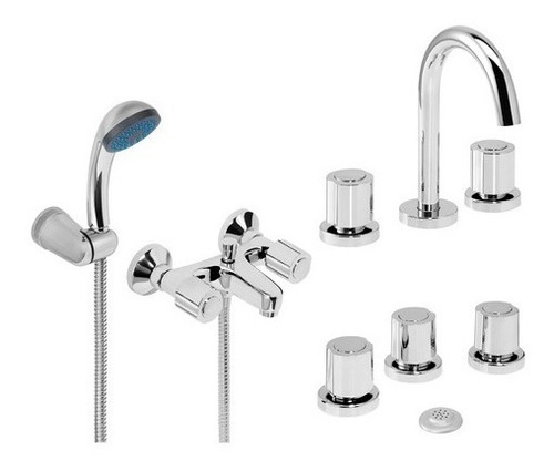 Set Griferia Hydros Viva Plus Bidet/lavatorio/bañera 905211