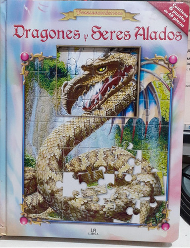 Dragones Y Seres Alados Libro Con Puzzle